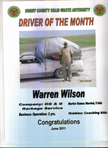 Driver of the Month